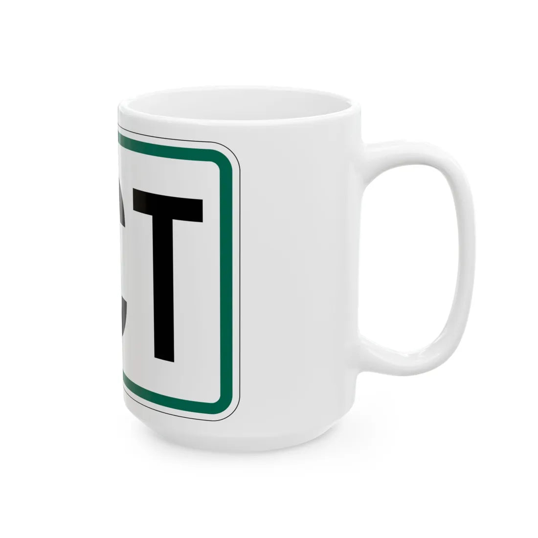 Jct plate South Dakota (South Dakota) (Road Sign) White Coffee Mug - Go Mug Yourself