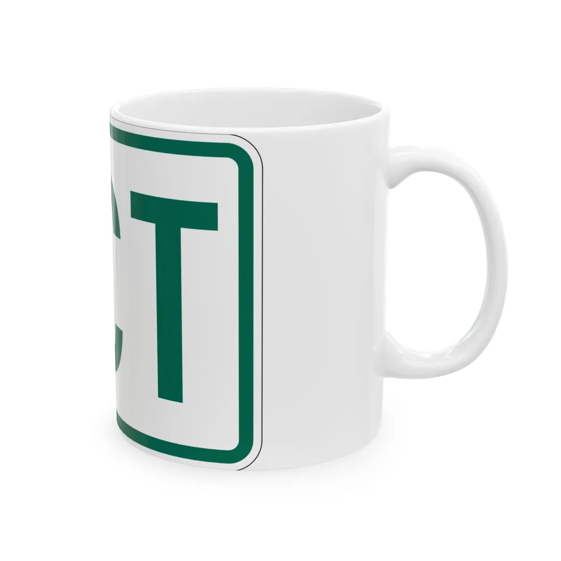 Jct plate Vermont (Vermont) (Road Sign) White Coffee Mug - Go Mug Yourself