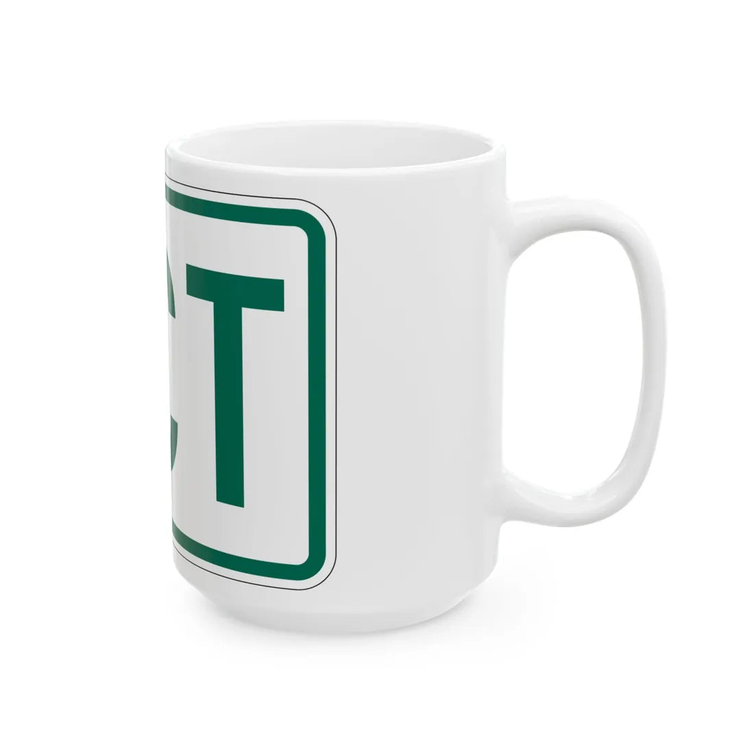 Jct plate Vermont (Vermont) (Road Sign) White Coffee Mug - Go Mug Yourself