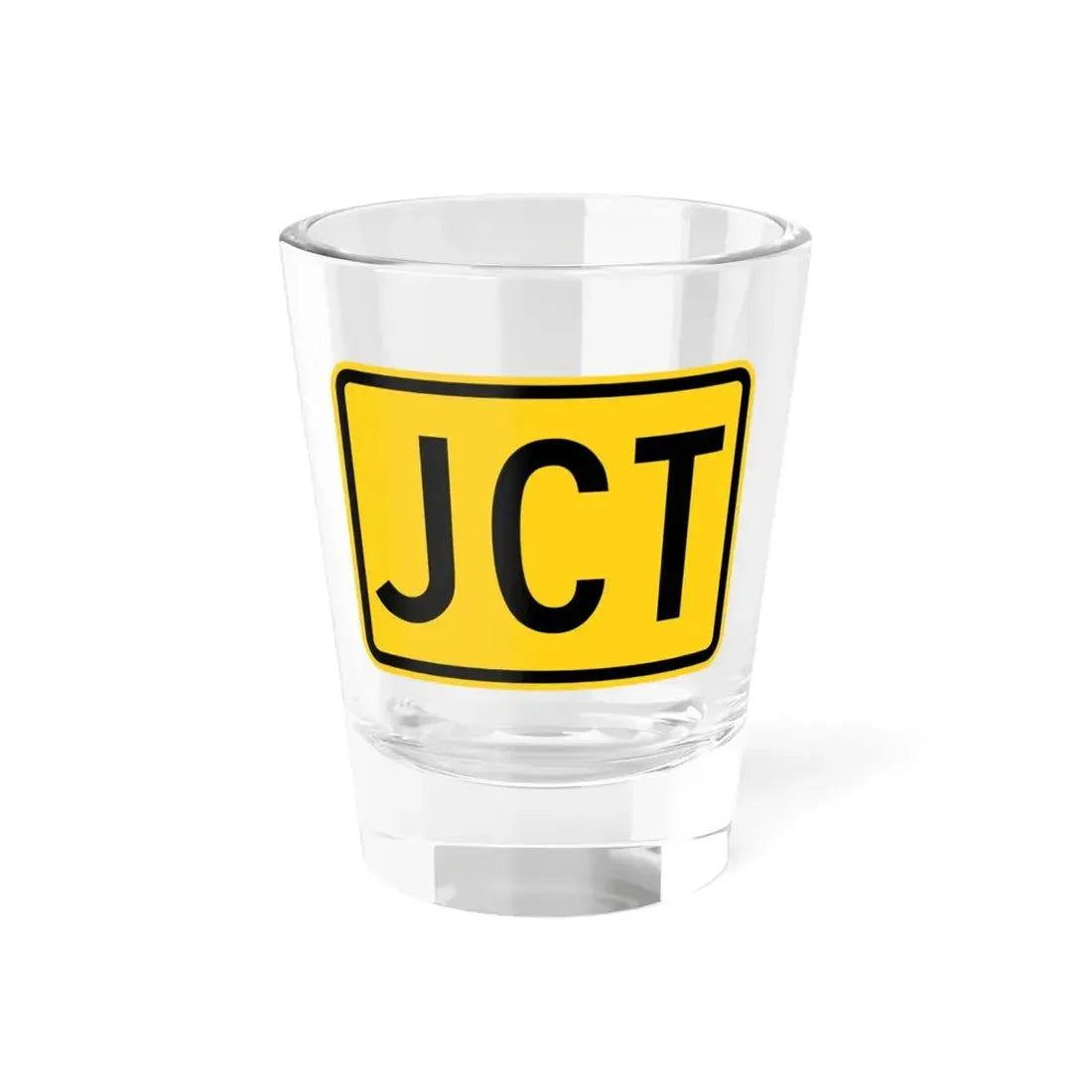 Jct plate Wyoming (Wyoming) (Road Sign) Shot Glass 1.5oz 1.5oz - Go Mug Yourself