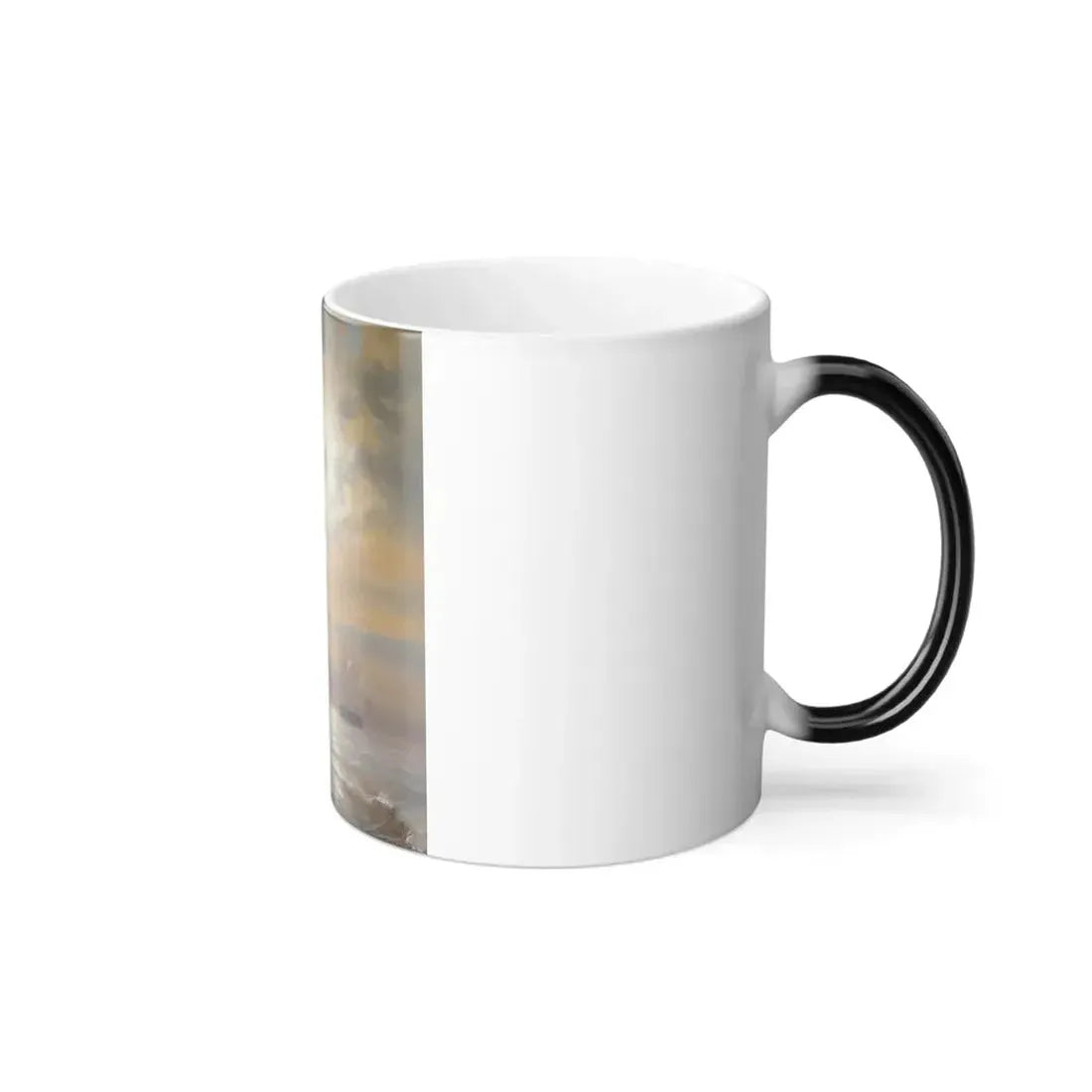 Jean-Antoine Theodore Gudin (1802-1880) Sailing Ships at Dusk - Color Changing Mug 11oz - Go Mug Yourself