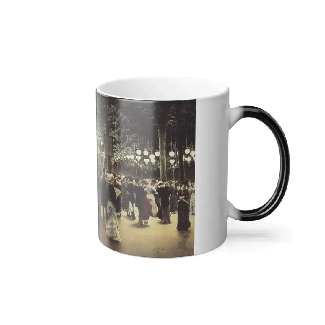 Jean Beraud (1849-1936) The Ball in the Park - 1880 - Color Changing Mug 11oz - Go Mug Yourself