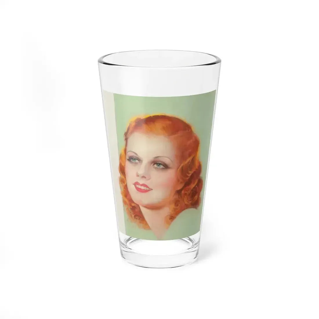 Jean Harlow, Red-Headed Woman, Photoplay magazine cover, August 1932 - Pint Glass 16oz 16oz - Go Mug Yourself