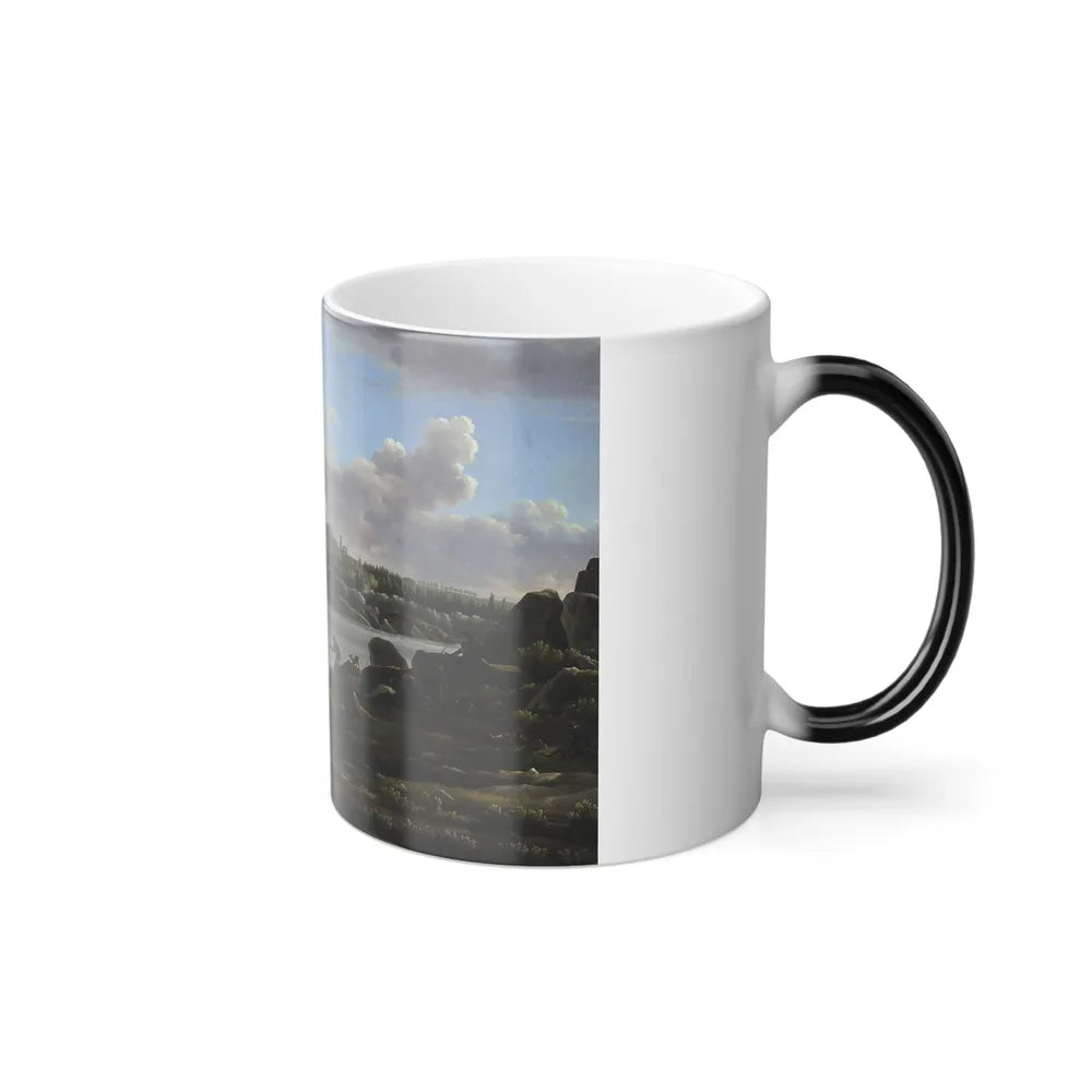 Jean-Joseph-Xavier Bidauld (1758-1846) The Departure for the Hunt - Oil on Canvas 1806 - Color Changing Mug 11oz - Go Mug Yourself