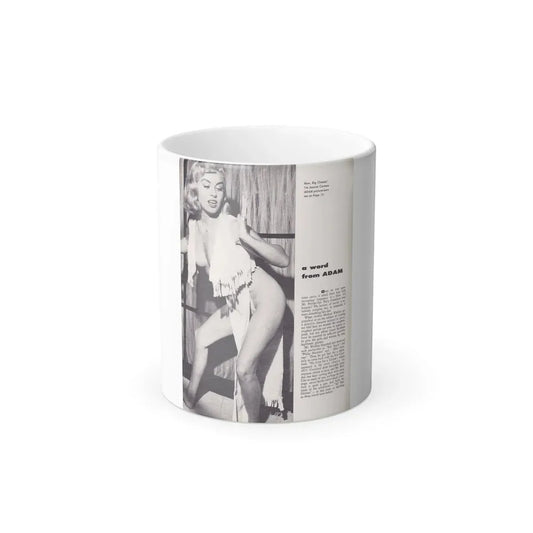 Jeanne Carmen #104 (Vintage Female Icon) Color Changing Coffee Mug 11oz - Go Mug Yourself