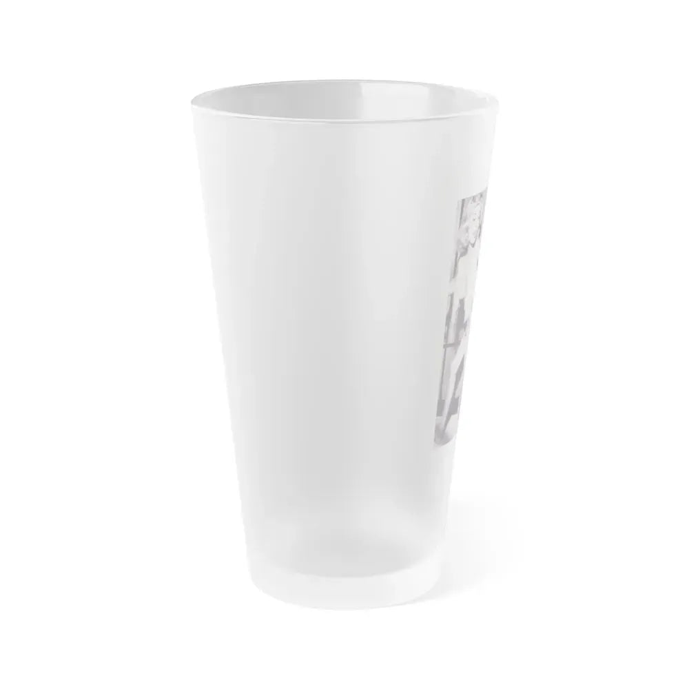 Jeanne Carmen #104 (Vintage Female Icon) Frosted Pint Glass 16oz - Go Mug Yourself