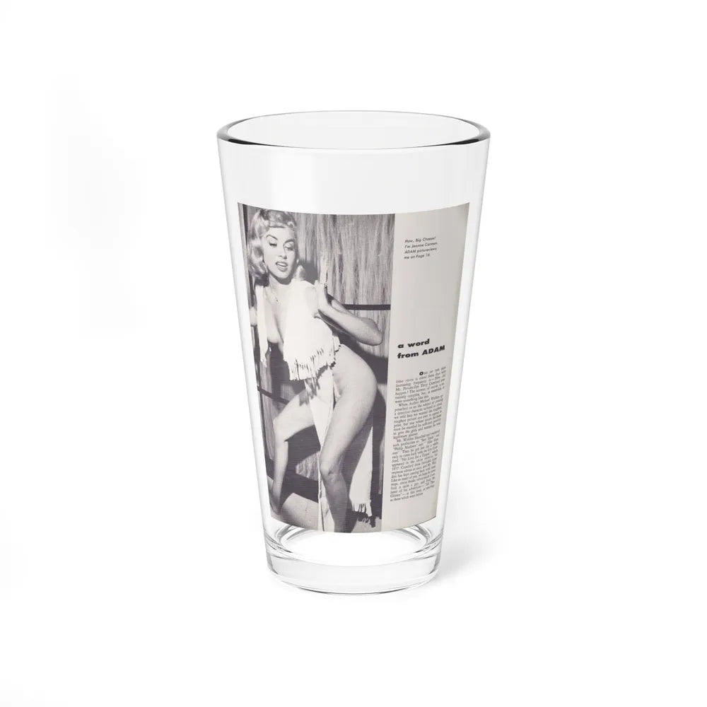 Jeanne Carmen #104 (Vintage Female Icon) Pint Glass 16oz 16oz - Go Mug Yourself