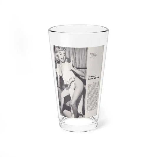 Jeanne Carmen #104 (Vintage Female Icon) Pint Glass 16oz 16oz - Go Mug Yourself