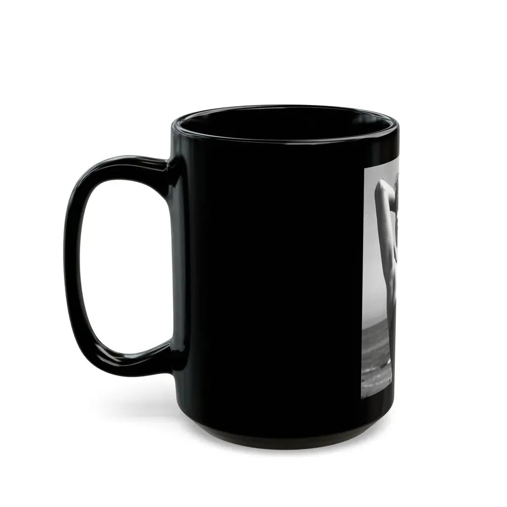 Jeanne Carmen #106 (Vintage Female Icon) Black Coffee Mug - Go Mug Yourself