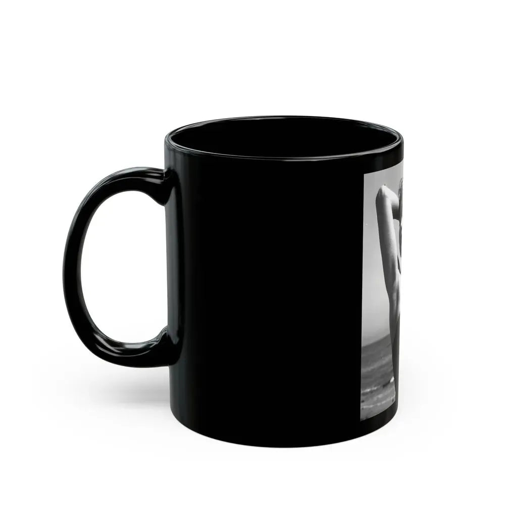 Jeanne Carmen #106 (Vintage Female Icon) Black Coffee Mug - Go Mug Yourself