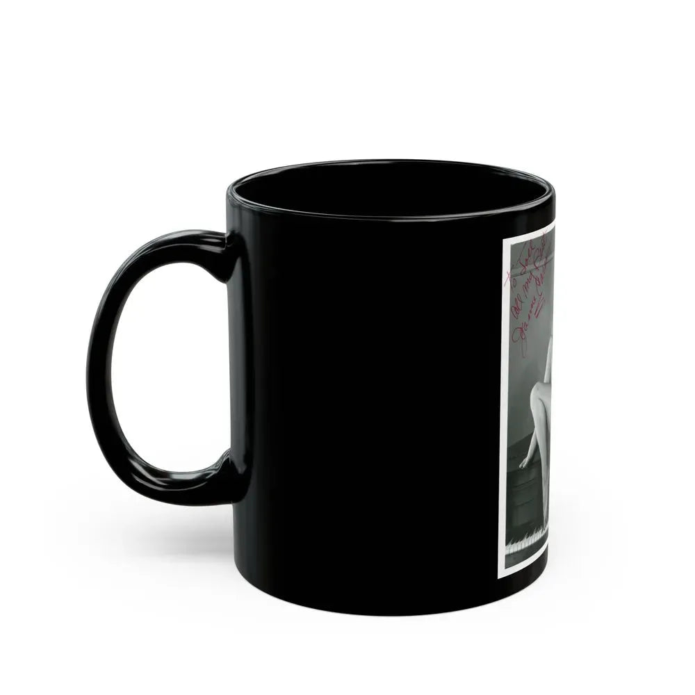 Jeanne Carmen #107 (Vintage Female Icon) Black Coffee Mug - Go Mug Yourself