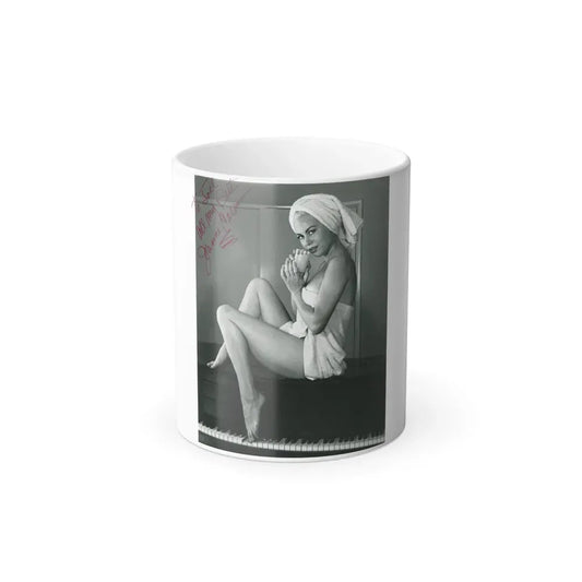 Jeanne Carmen #107 (Vintage Female Icon) Color Changing Coffee Mug 11oz - Go Mug Yourself