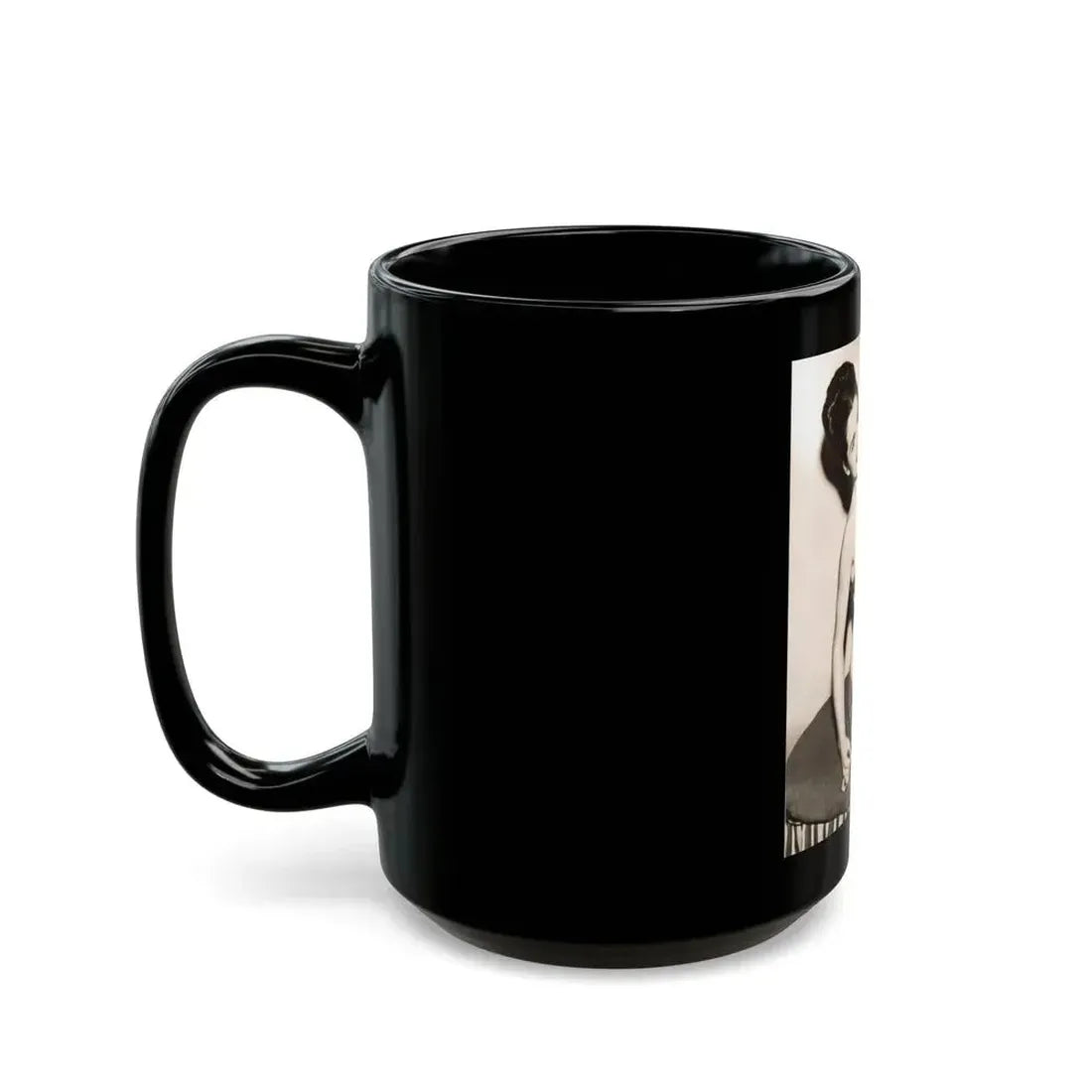 Jeanne Carmen #110 (Vintage Female Icon) Black Coffee Mug - Go Mug Yourself