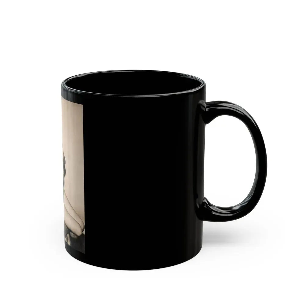 Jeanne Carmen #110 (Vintage Female Icon) Black Coffee Mug - Go Mug Yourself