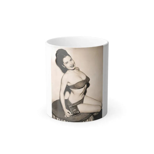 Jeanne Carmen #110 (Vintage Female Icon) Color Changing Coffee Mug 11oz - Go Mug Yourself