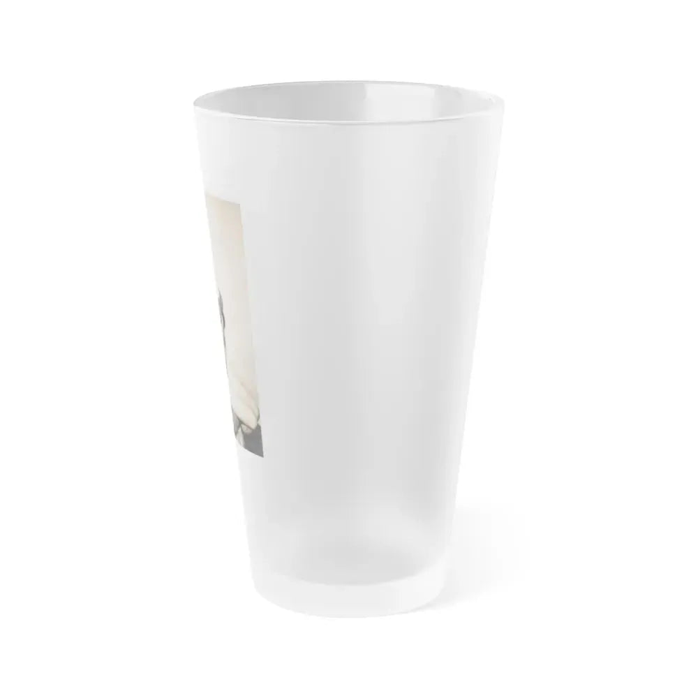 Jeanne Carmen #110 (Vintage Female Icon) Frosted Pint Glass 16oz - Go Mug Yourself
