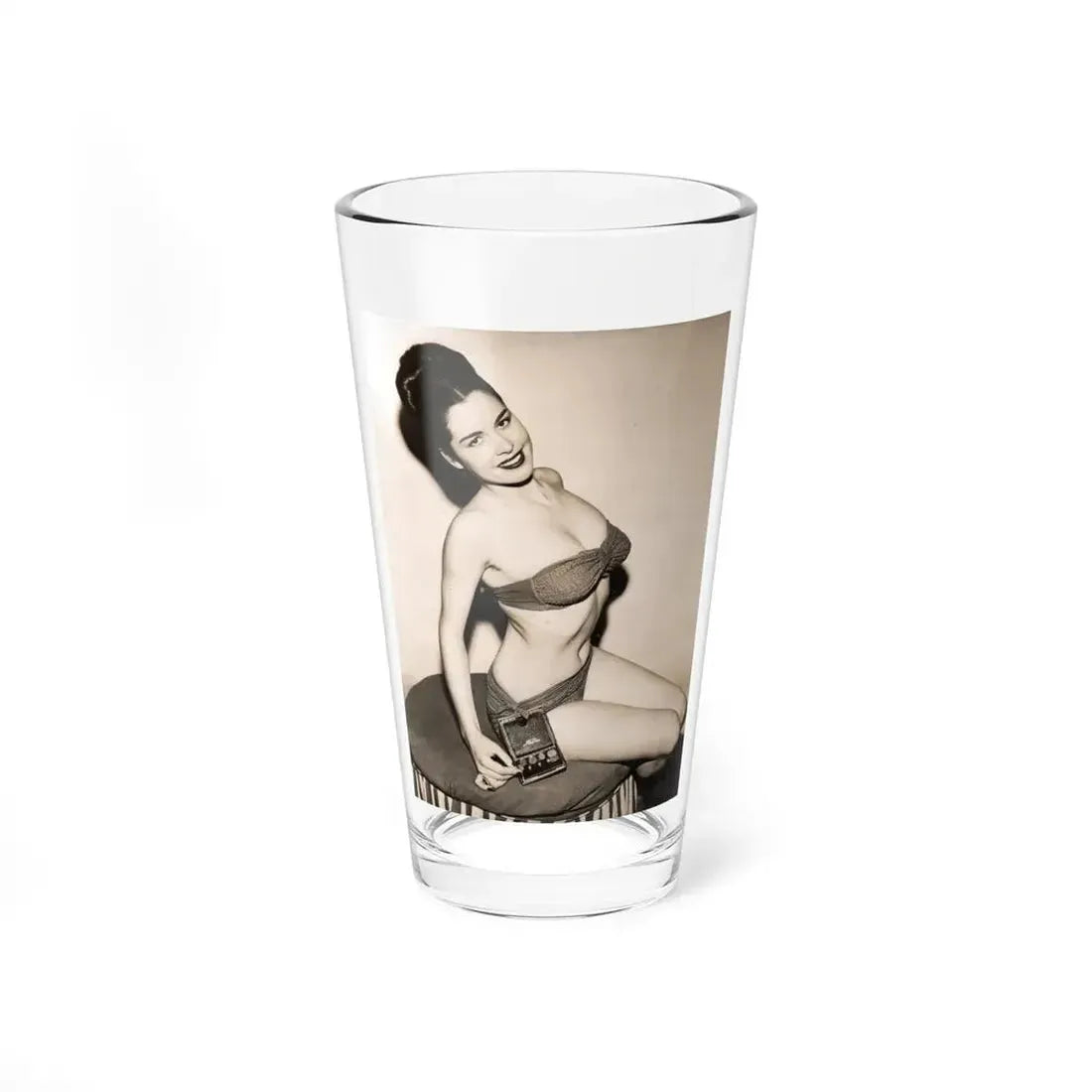 Jeanne Carmen #110 (Vintage Female Icon) Pint Glass 16oz 16oz - Go Mug Yourself