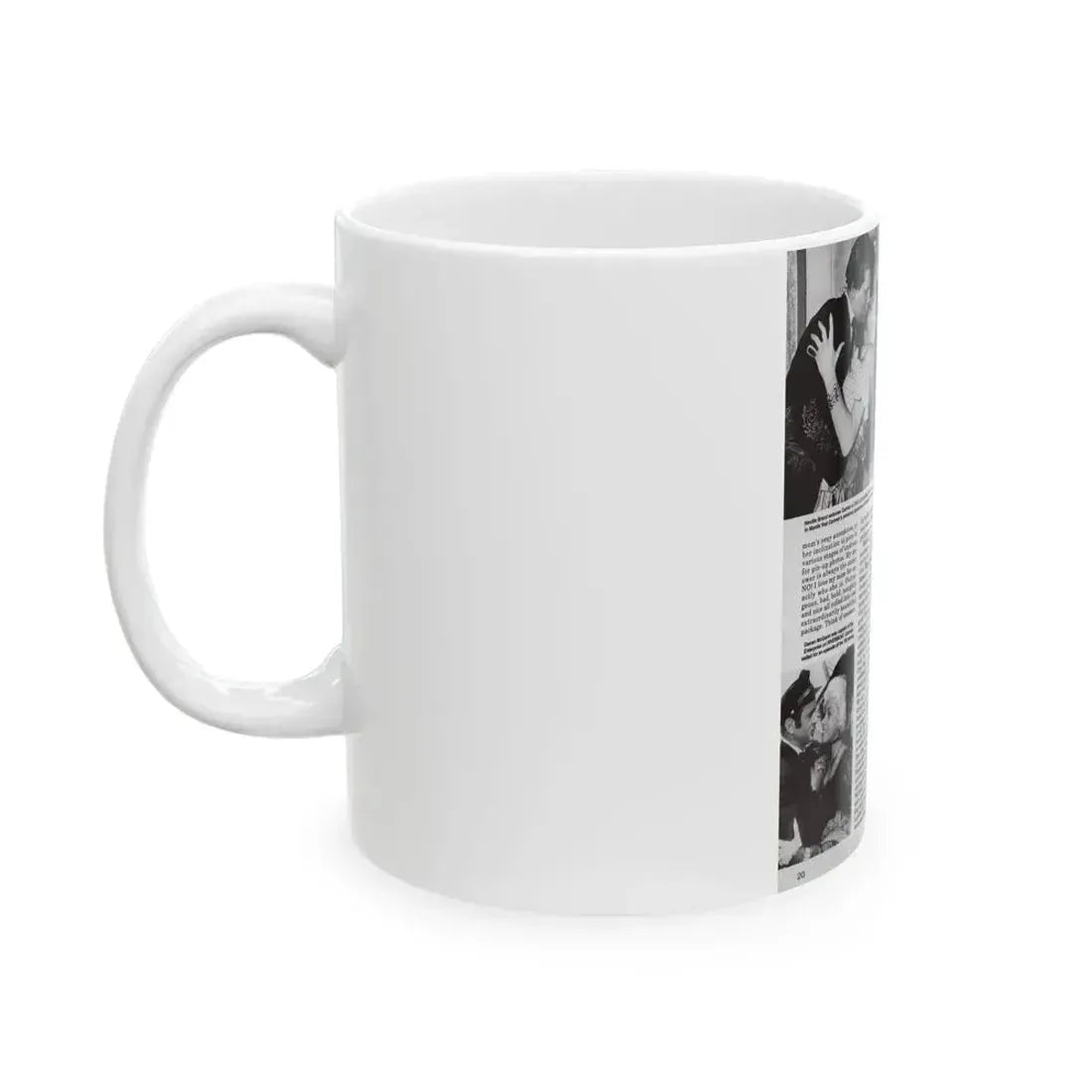 Jeanne Carmen #117 - Pages 3 of 14 with, 3 B&W Movie Stills & Article from Femme Fatales Mag. Oct. '95 (Vintage Female Icon) White Coffee Mug - Go Mug Yourself