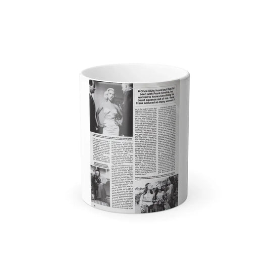 Jeanne Carmen #125 - Pages 11 of 14 with, B&W Movie Stills & Article from Femme Fatales Mag. Oct. '95 (Vintage Female Icon) Color Changing Coffee Mug 11oz - Go Mug Yourself