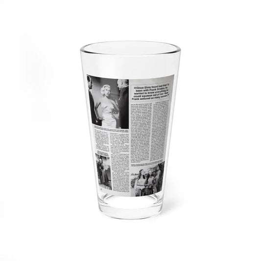 Jeanne Carmen #125 - Pages 11 of 14 with, B&W Movie Stills & Article from Femme Fatales Mag. Oct. '95 (Vintage Female Icon) Pint Glass 16oz 16oz - Go Mug Yourself