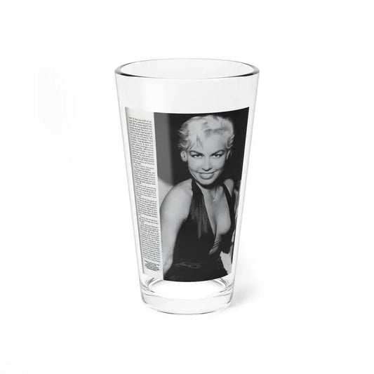 Jeanne Carmen #126 - Pages 12 of 14 with, 1 Large B&W Photo as a blonde & Article from Femme Fatales Mag. Oct. '95 (Vintage Female Icon) Pint Glass 16oz 16oz - Go Mug Yourself