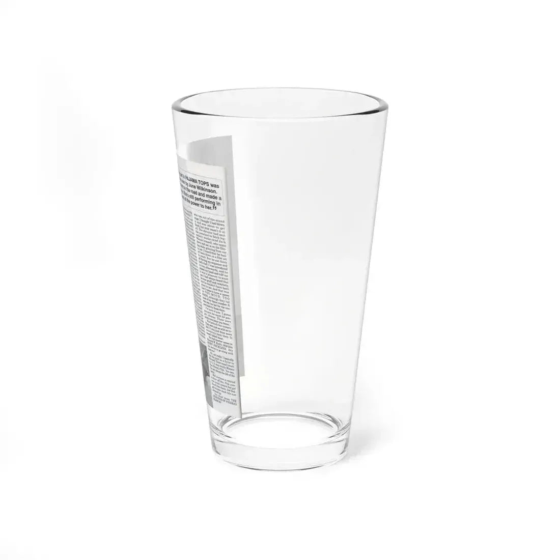 Jeanne Carmen #127 - Pages 13 of 14 with, 2 B&W Photos as a blonde & Article from Femme Fatales Mag. Oct. '95 (Vintage Female Icon) Pint Glass 16oz - Go Mug Yourself