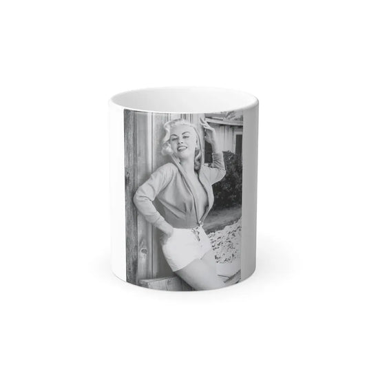 Jeanne Carmen #132 (Vintage Female Icon) Color Changing Coffee Mug 11oz - Go Mug Yourself