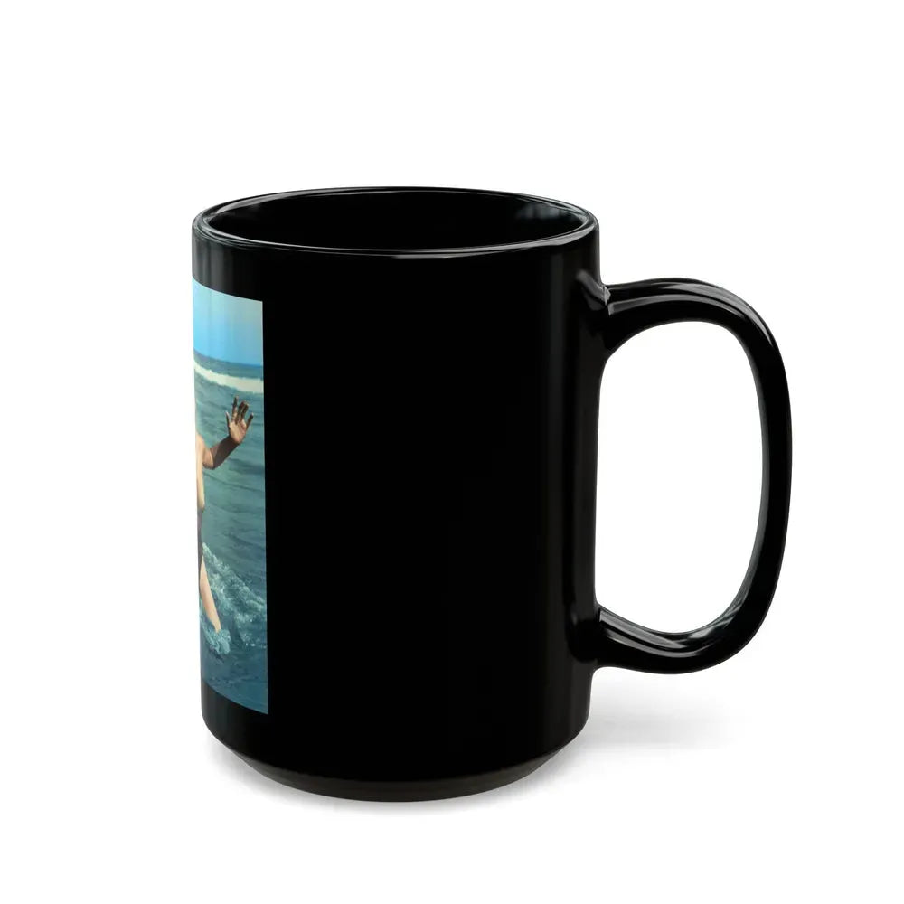 Jeanne Carmen #136 (Vintage Female Icon) Black Coffee Mug - Go Mug Yourself
