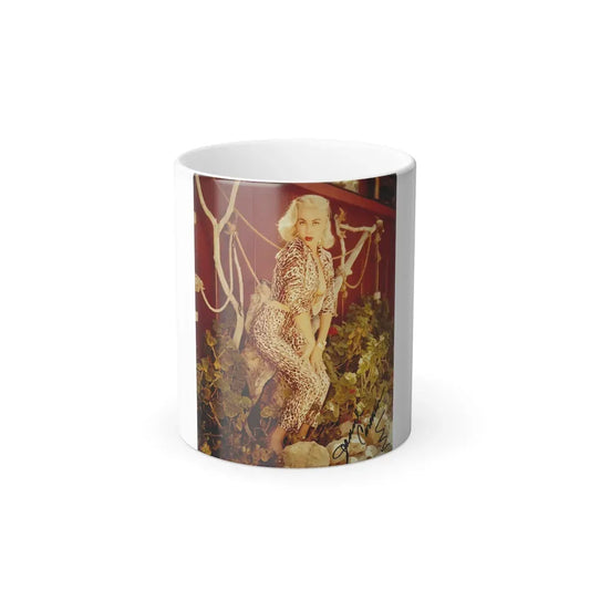 Jeanne Carmen #141 (Vintage Female Icon) Color Changing Coffee Mug 11oz - Go Mug Yourself