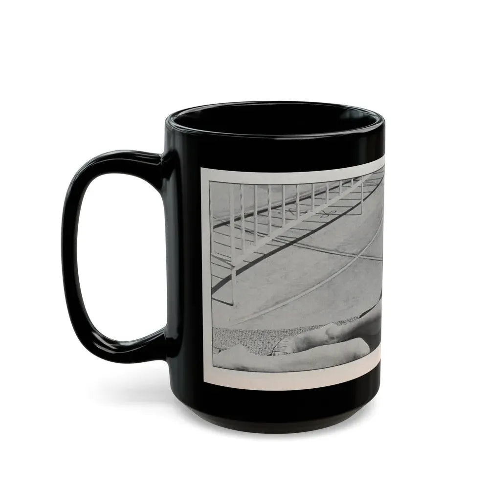Jeanne Carmen #144 - Celebrity Sleuth Magazine B&W Photo Cropped (Vintage Female Icon) Black Coffee Mug - Go Mug Yourself