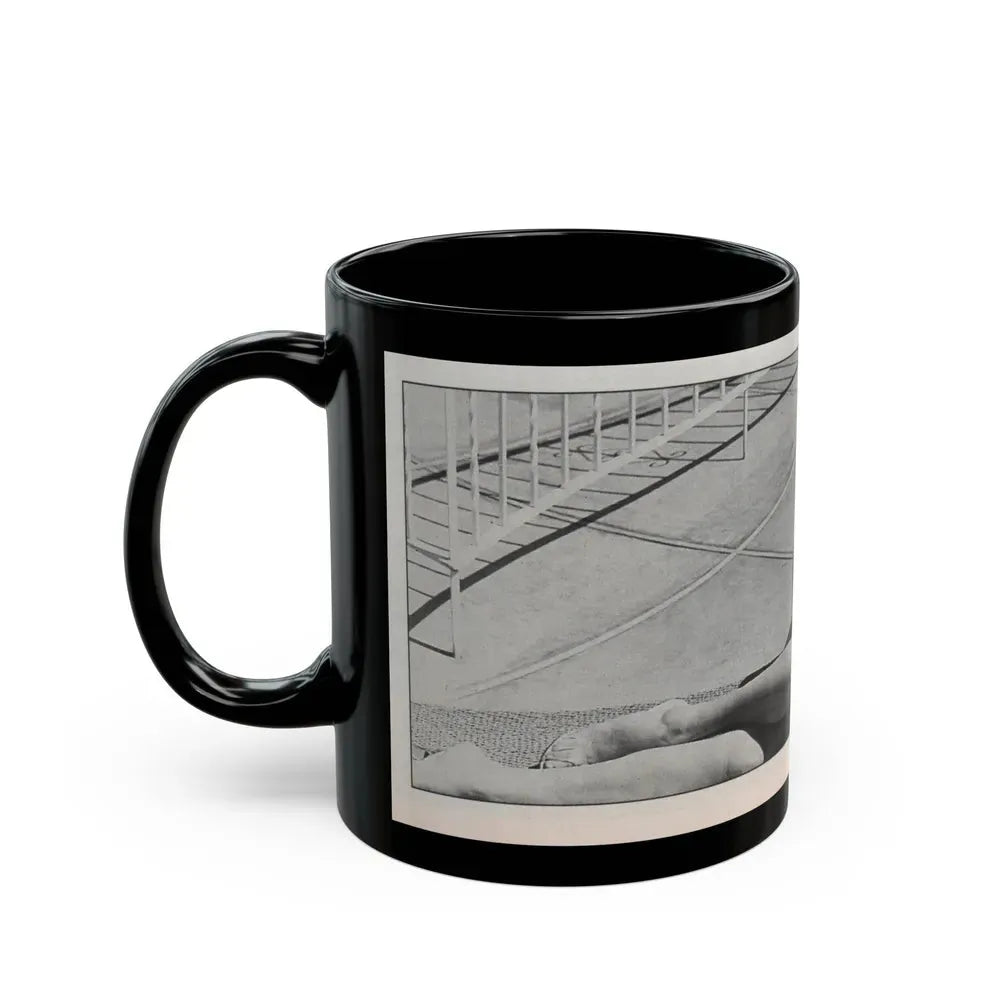 Jeanne Carmen #144 - Celebrity Sleuth Magazine B&W Photo Cropped (Vintage Female Icon) Black Coffee Mug - Go Mug Yourself