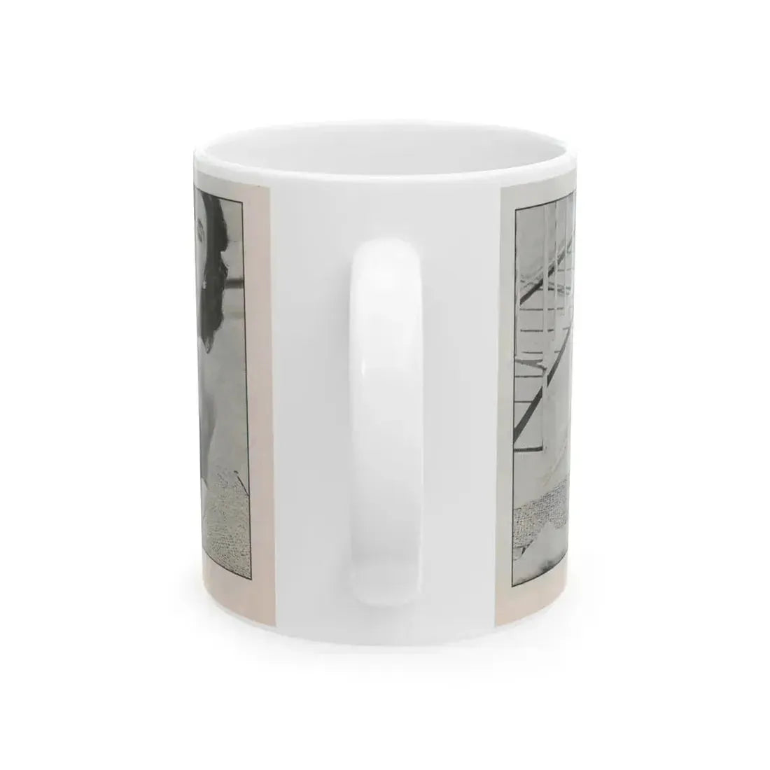 Jeanne Carmen #144 - Celebrity Sleuth Magazine B&W Photo Cropped (Vintage Female Icon) White Coffee Mug - Go Mug Yourself