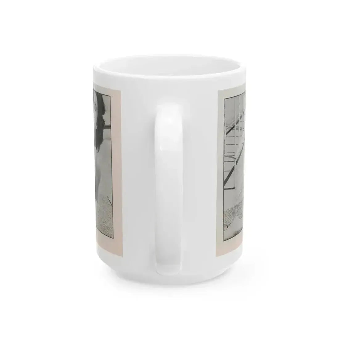 Jeanne Carmen #144 - Celebrity Sleuth Magazine B&W Photo Cropped (Vintage Female Icon) White Coffee Mug - Go Mug Yourself