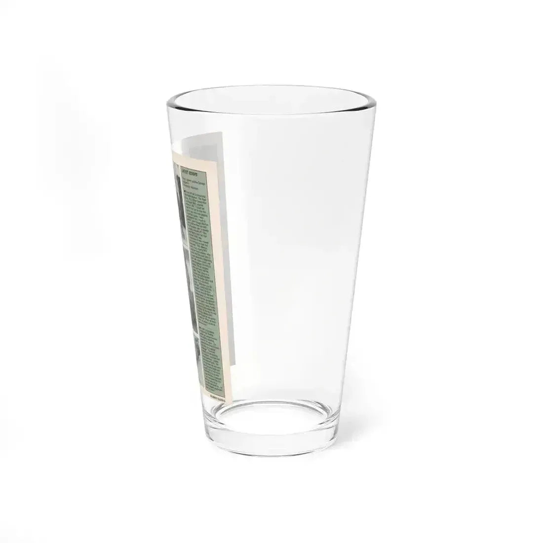 Jeanne Carmen #145 - Celebrity Sleuth Magazine Article, 5 B&W Photos & 1 Movie Poster on Page 5 (Vintage Female Icon) Pint Glass 16oz - Go Mug Yourself