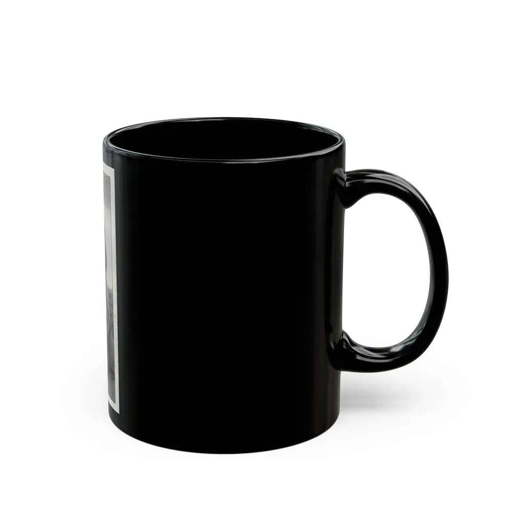Jeanne Carmen #146 - Celebrity Sleuth Magazine B&W Photo Cropped (Vintage Female Icon) Black Coffee Mug - Go Mug Yourself