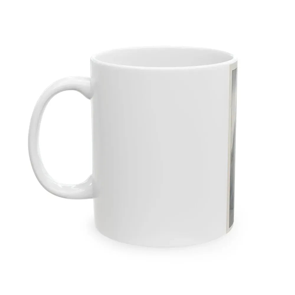 Jeanne Carmen #146 - Celebrity Sleuth Magazine B&W Photo Cropped (Vintage Female Icon) White Coffee Mug - Go Mug Yourself