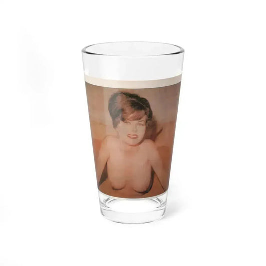 Jeanne Carmen #151 - Celebrity Sleuth Magazine 1 Color Topless Photo Cropped (Vintage Female Icon) Pint Glass 16oz 16oz - Go Mug Yourself