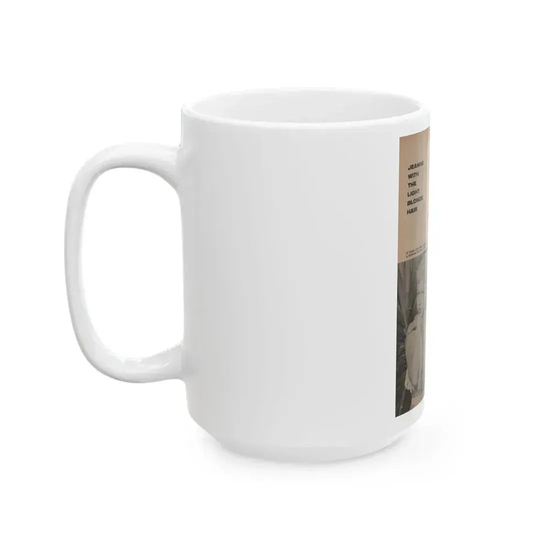 Jeanne Carmen #159 - Pages 38 Pages 3 of 4+4 B&W Photos & 3 Captions from Sir! Mag. April '60 (Vintage Female Icon) White Coffee Mug - Go Mug Yourself