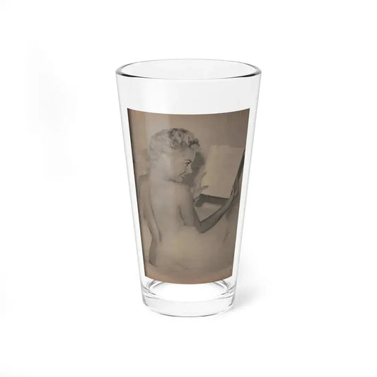 Jeanne Carmen #160 - Pages 39 Pages 4 of 4+1 Full Page B&W Photo from Sir! Mag. April '60 (Vintage Female Icon) Pint Glass 16oz 16oz - Go Mug Yourself