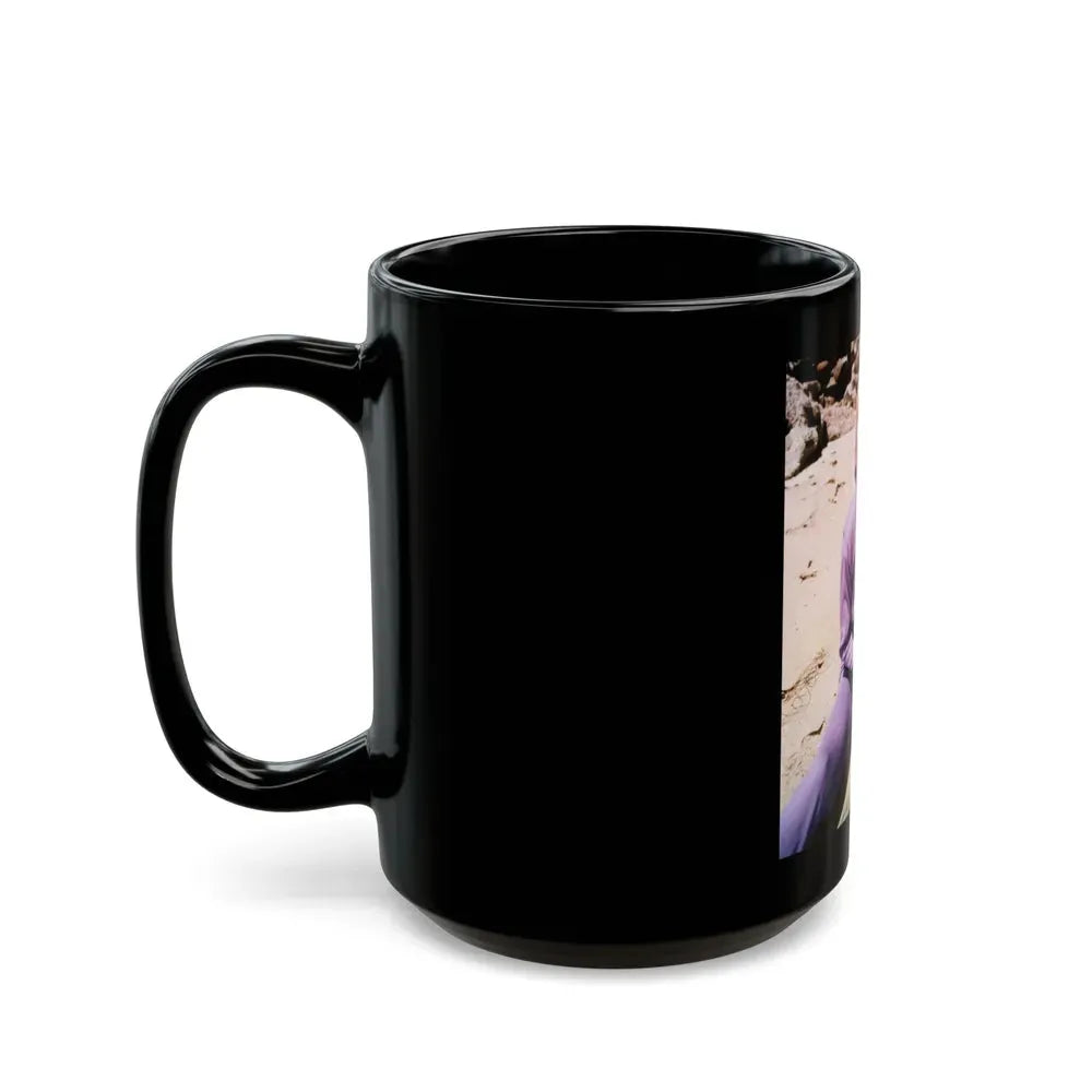 Jeanne Carmen #17 (Vintage Female Icon) Black Coffee Mug - Go Mug Yourself