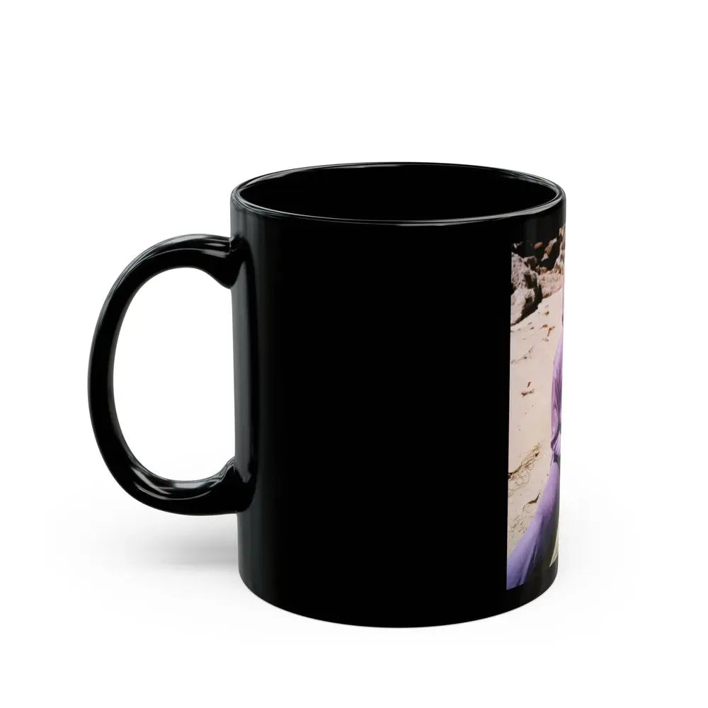 Jeanne Carmen #17 (Vintage Female Icon) Black Coffee Mug - Go Mug Yourself