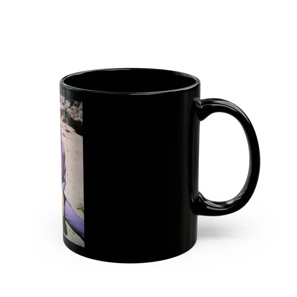 Jeanne Carmen #17 (Vintage Female Icon) Black Coffee Mug - Go Mug Yourself