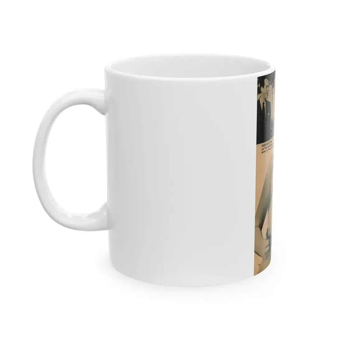 Jeanne Carmen #190 - Pages 74 Pages 6 & 7 of 7+2 B&W Photos & Caption from PHOTO Digest Mag. Aug. '54 (Vintage Female Icon) White Coffee Mug - Go Mug Yourself