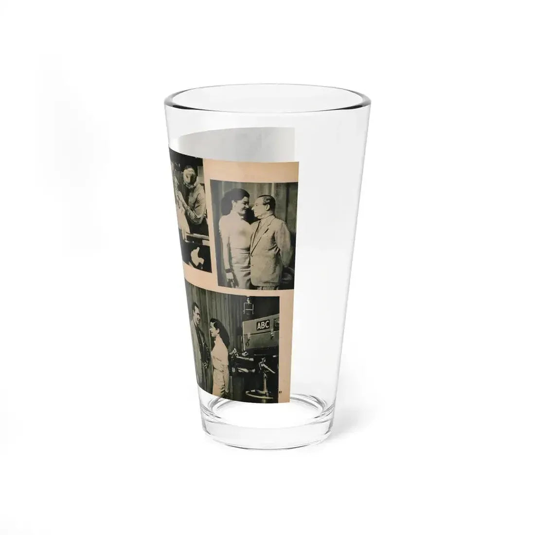 Jeanne Carmen #195 - Pages 82 & 83 Pages 3 & 4 of 4+5 B&W Photos & Caption from EYE Digest Mag. July '54 (Vintage Female Icon) Pint Glass 16oz - Go Mug Yourself