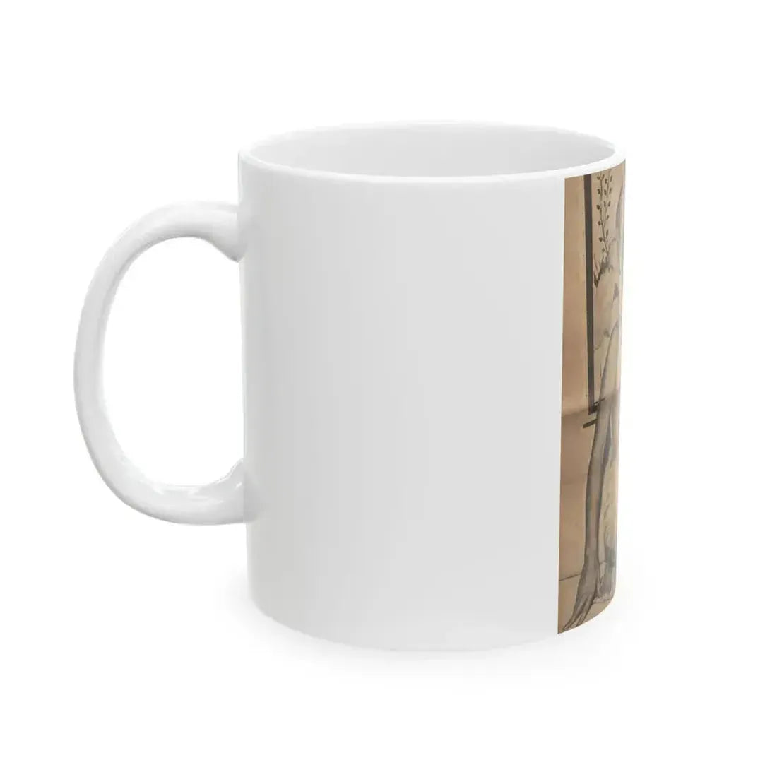 Jeanne Carmen #198 - Pages 3 & 4 of 4 with, 1 B&W Centerfold Photo & Caption from Bold Pocket Mag. April '59 (Vintage Female Icon) White Coffee Mug - Go Mug Yourself