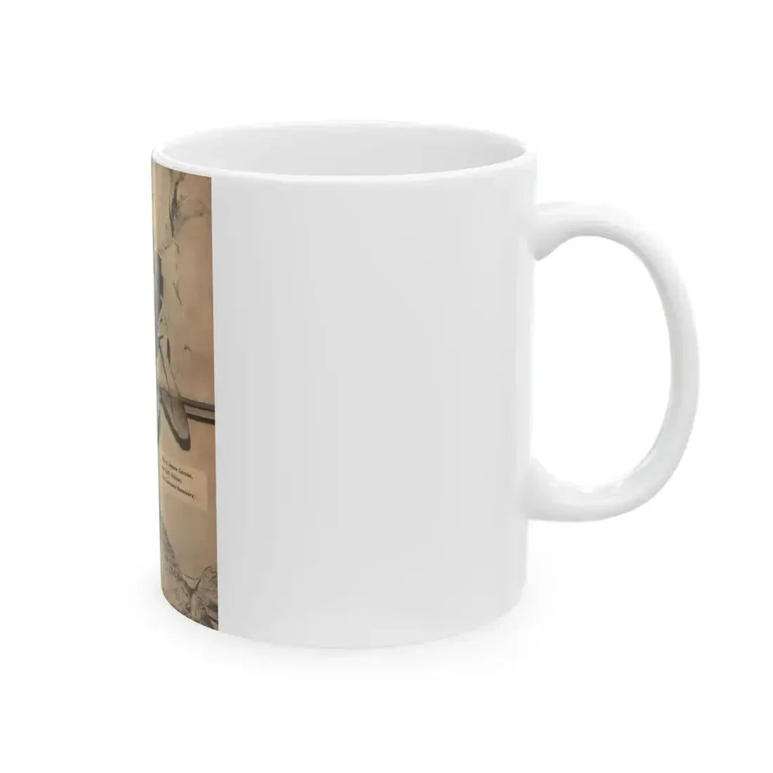 Jeanne Carmen #198 - Pages 3 & 4 of 4 with, 1 B&W Centerfold Photo & Caption from Bold Pocket Mag. April '59 (Vintage Female Icon) White Coffee Mug - Go Mug Yourself