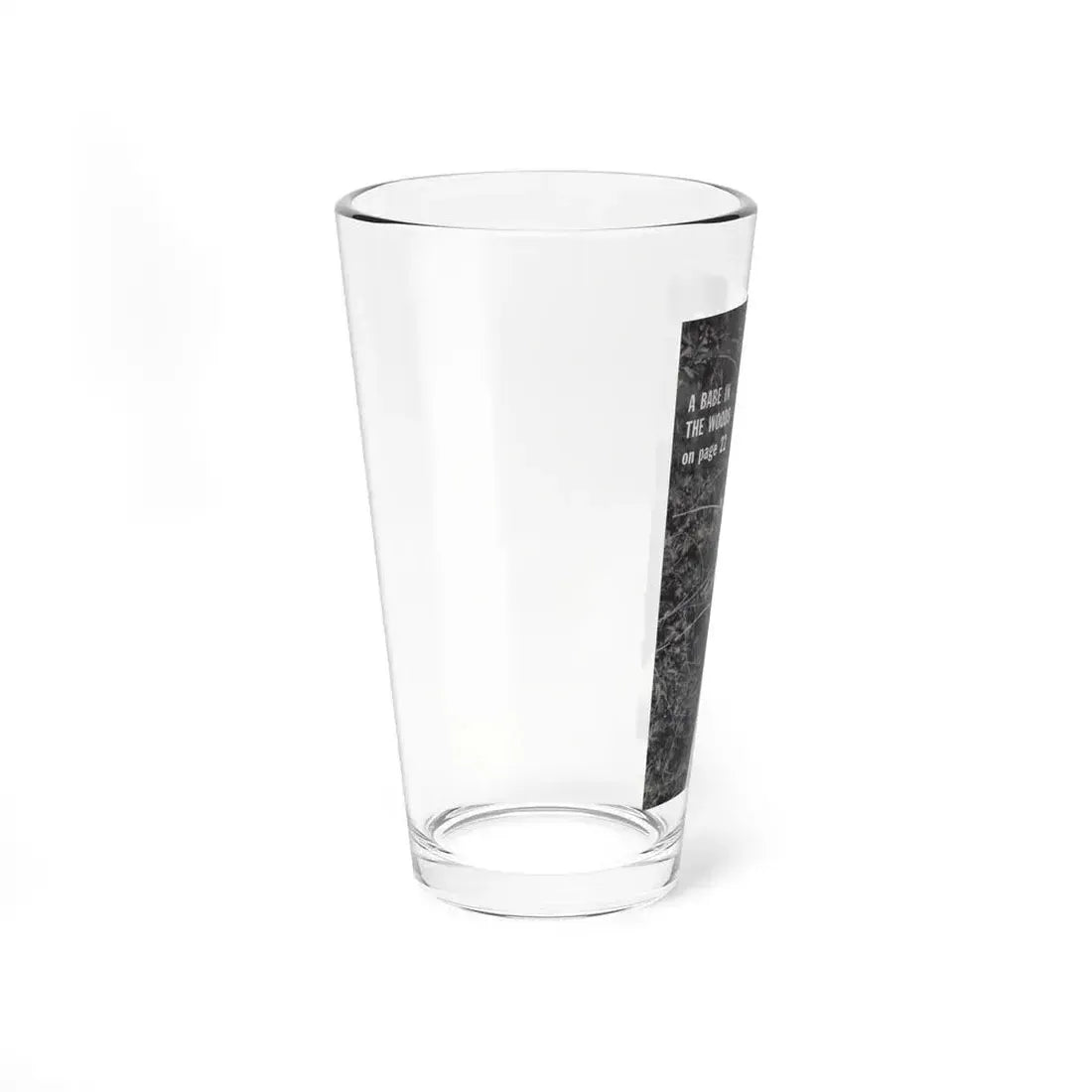 Jeanne Carmen #203 - Reverse Side of Back Cover with, 1 B&W Photo & Caption from Foto-rama Digest Mag. Sept. '58 (Vintage Female Icon) Pint Glass 16oz - Go Mug Yourself