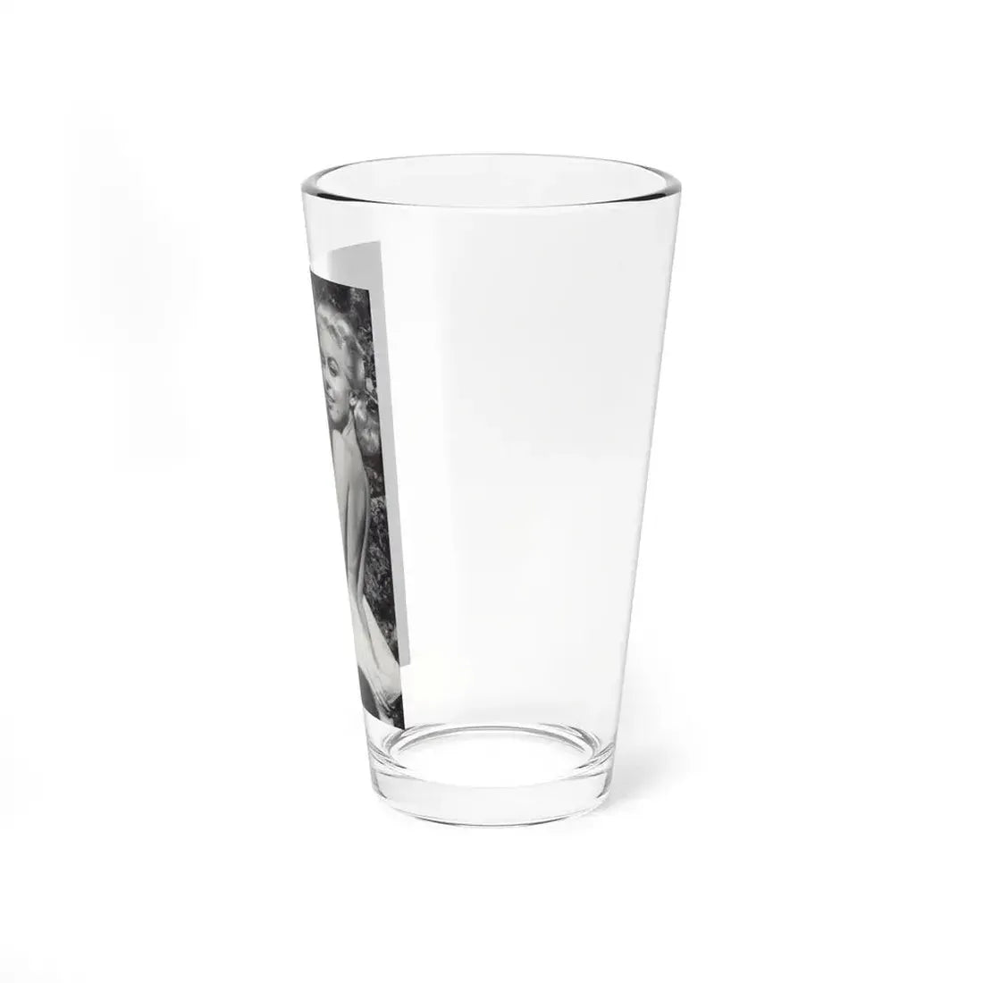 Jeanne Carmen #203 - Reverse Side of Back Cover with, 1 B&W Photo & Caption from Foto-rama Digest Mag. Sept. '58 (Vintage Female Icon) Pint Glass 16oz - Go Mug Yourself