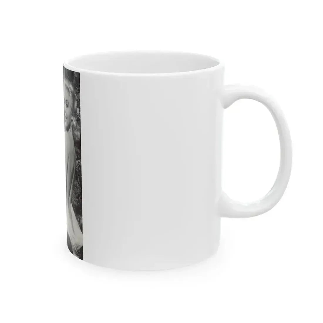 Jeanne Carmen #203 - Reverse Side of Back Cover with, 1 B&W Photo & Caption from Foto-rama Digest Mag. Sept. '58 (Vintage Female Icon) White Coffee Mug - Go Mug Yourself