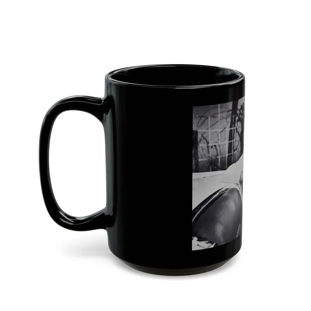 Jeanne Carmen #205 (Vintage Female Icon) Black Coffee Mug - Go Mug Yourself